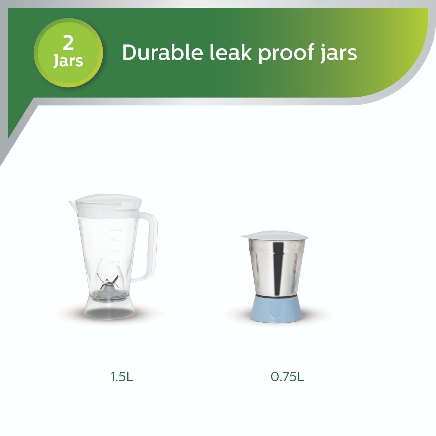 Philips Amaze HL7575/00 600-Watt Juicer Mixer Grinder with 2 Jars